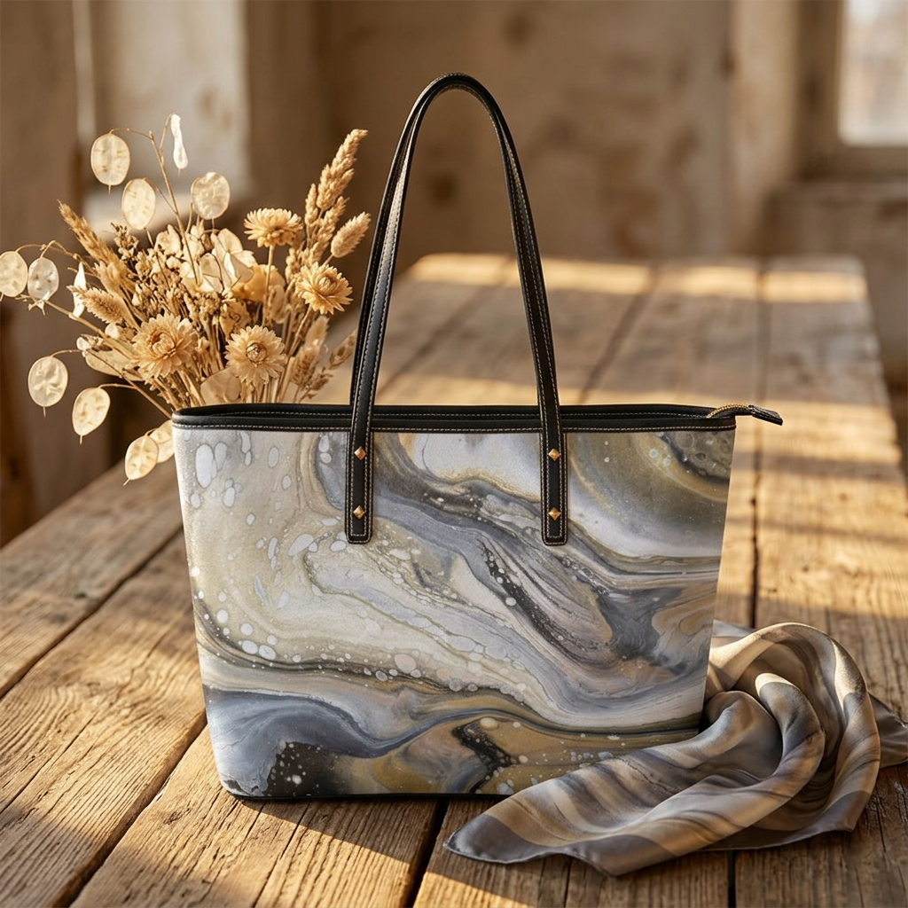 Pear Oyster Tote Styled